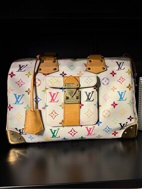 Vintage Louis Vuitton Speedy 30 Mulitcolor Murakami